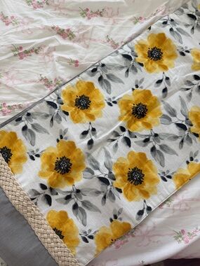 Yellow Floral Table Runner